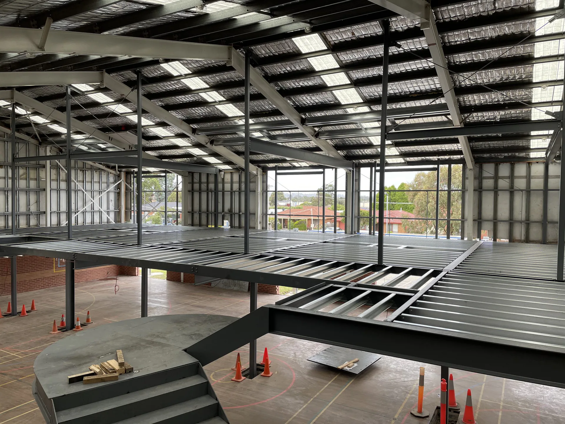 Hampton Park Secondary College structural steel project